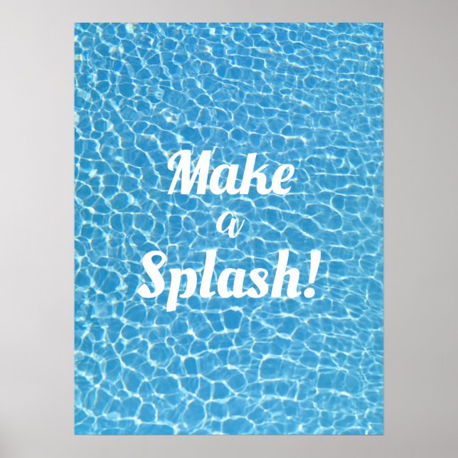 Póster Hacer un Splash Motivacional (Frente)