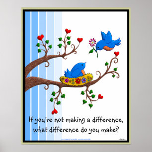 Póster Hacer una diferencia