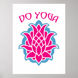 Póster Hacer yoga