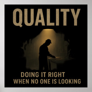 Póster Hacerlo Bien - Motivación del Ingeniero de Calidad