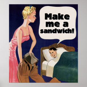 Póster Hacerme un sándwich