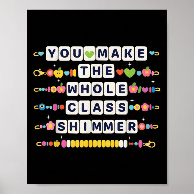 Póster Haces Que Todo El Maestro De Cl Shimmer Vuelva A S (Frente)