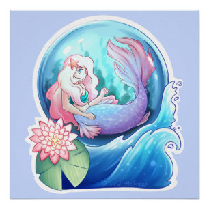 Póster Hacia fuera en el mar