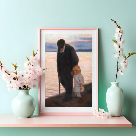 Póster Hacia la noche, Hugo Simberg