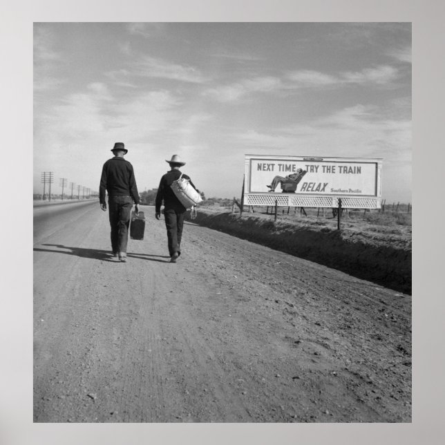 Póster Hacia Los Ángeles - 1937 (Frente)