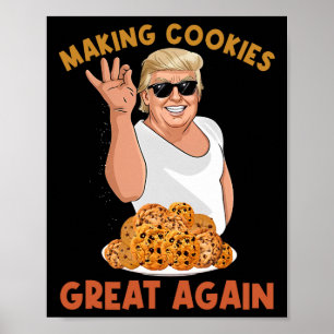 Póster Haciendo a la Cookie Grande De Nuevo, Divertido Tr