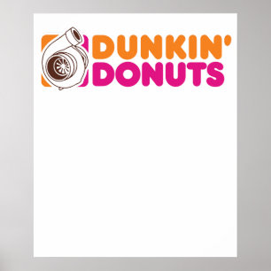Póster Haciendo Donuts - Entusiasta Divertido de Carreras