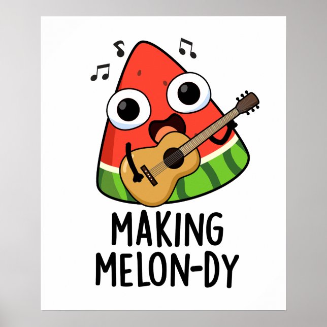 Póster Haciendo Funny Melon Pun (Frente)