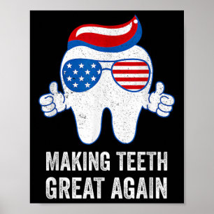 Póster Haciendo Grandes Los Dientes De Nuevo América Band
