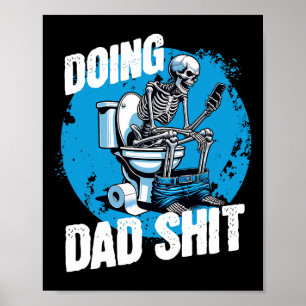 Póster Haciendo Papá Divertido Día del Padre Adulto Inodo
