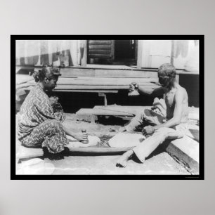 Póster Haciendo Poi en Hawái 1908