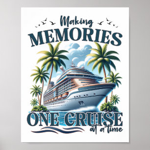 Póster Haciendo Recuerdos Un Crucero A La Vez Family Matc