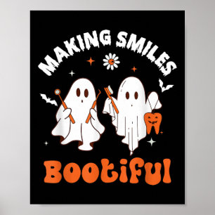 Póster Haciendo sonrisas Bootiful Funny Fantasma Dentista