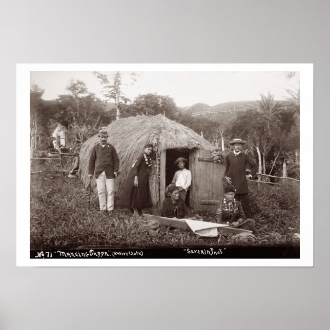 Póster Haciendo Tappa, una tela nativa, c.1875 (foto sepi (Frente)