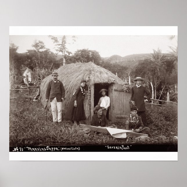 Póster Haciendo Tappa, una tela nativa, c.1875 (foto sepi (Frente)