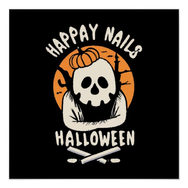Póster Haciendo uñas Bootiful Halloween  (Anverso)