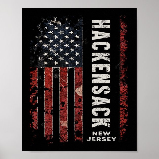 Póster Hackensack New Jersey (Frente)