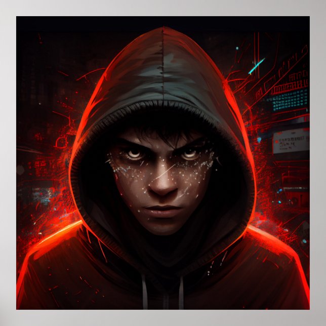 Póster hacker poster (Frente)