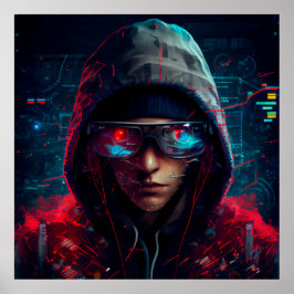 Póster hacker poster