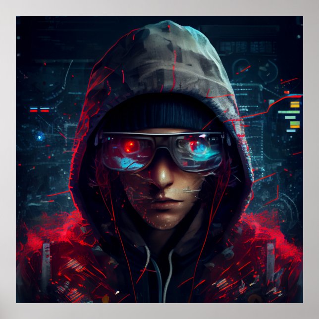 Póster hacker poster (Frente)
