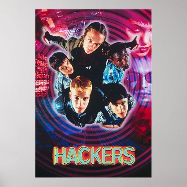 Póster Hackers (Frente)