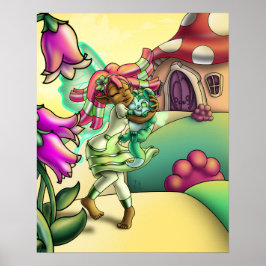 Póster Hada afroamericana