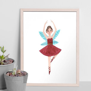 Póster Hada de Azúcar bailarina de ballet del cascanueces