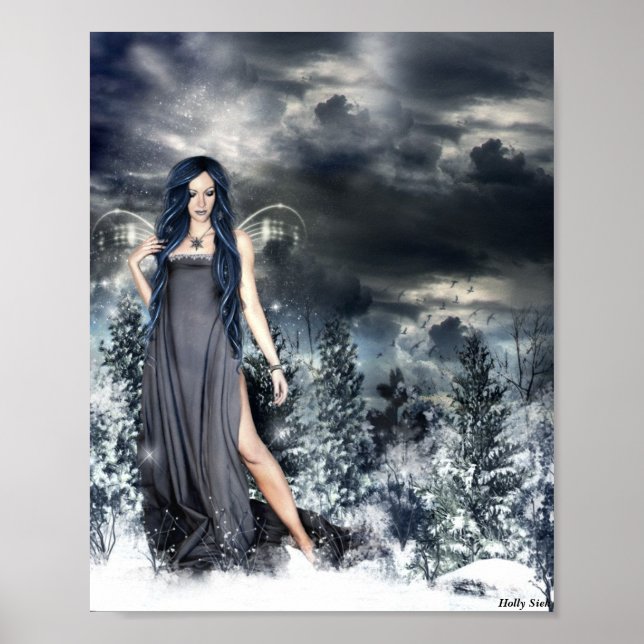 Póster Hada de nieve por Holly Siek (Frente)