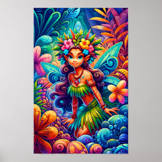 Póster Hada polinesia