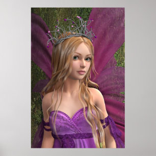 Póster Hada rosa