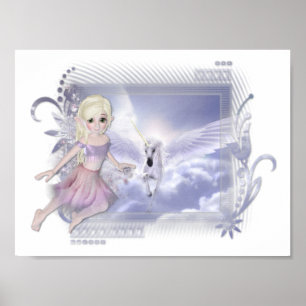 Póster Hadas con Poster/impresión de Unicorn D2