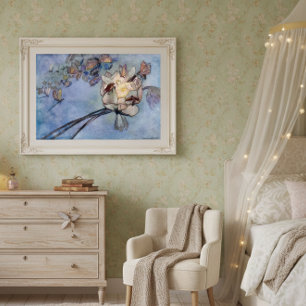 Póster Hadas de flores y mariposas por Warwick Goble