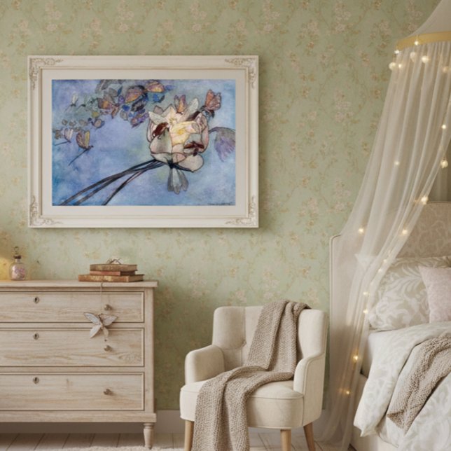 Póster Hadas de flores y mariposas por Warwick Goble (Subido por el creador)