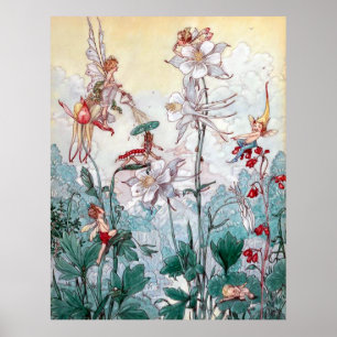 Póster Hadas del vintage en el juego