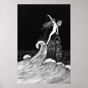 Póster Hadas en Fairyland Vintage Art