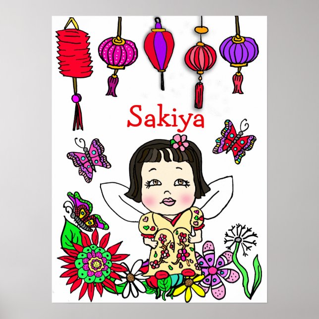 Póster Hadas personalizadas, amadas, benditas y adoradas (Frente)