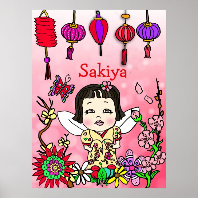 Póster Hadas personalizadas, amadas, benditas y adoradas (Frente)