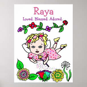 Póster Hadas personalizadas, amadas, benditas y adoradas