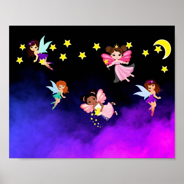 Póster Hadas y estrellas (Frente)