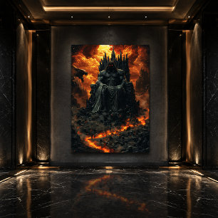 Póster Hades, Rey del Inframundo - Dios Oscuro del Fuego