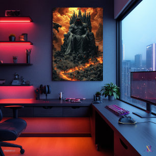 Póster Hades, Rey del Inframundo - Dios Oscuro del Fuego