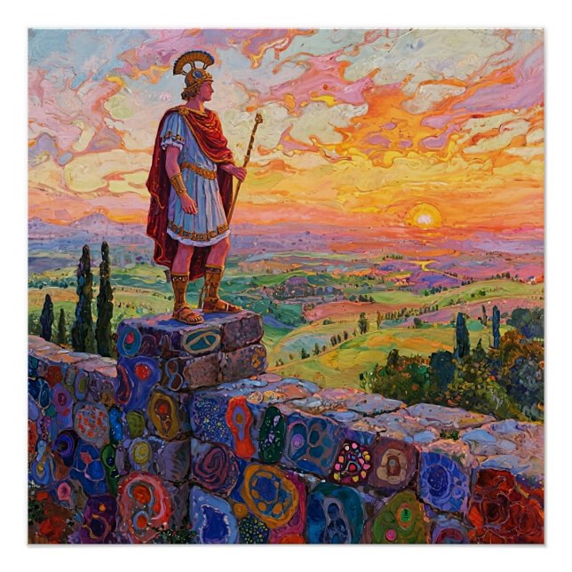 Póster Hadrian surveys his empire (Anverso)