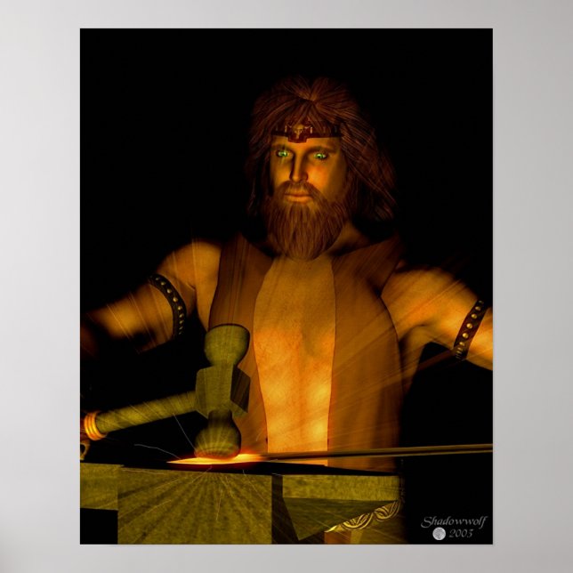 Póster Haephestus - Dios de la Forja (Frente)