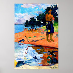 Póster Haere Pape (1892) de Paul Gauguin