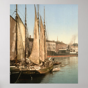 Póster Hafenstrasse de Copenhague, Dinamarca