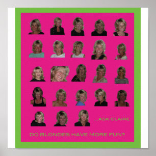Póster Haga a los blondes se divierten más