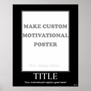 Póster Haga el poster de motivación de encargo (el