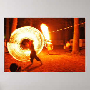 Póster haga juegos malabares