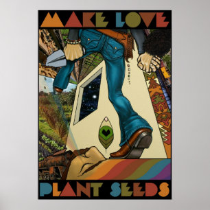 Póster Haga las semillas de la planta del amor - poster