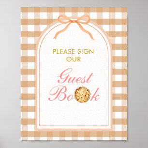 Póster Haga Nuestro Pequeño Libro De Invitado De Cutie Pi